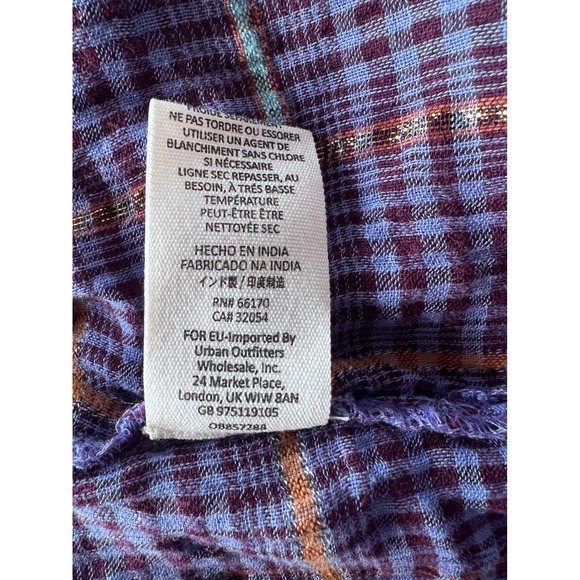 FREE PEOPLE BREAK MY STRIDE BUTTONDOWN TOP - PURPLE
PLAID Womens Size Small - Picture 11 of 11